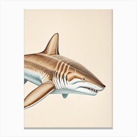 Sand Tiger Shark 2 Vintage Canvas Print