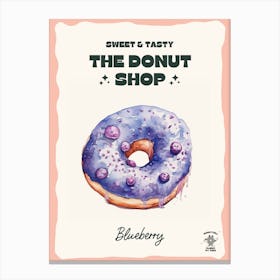 Blueberry Donut The Donut Shop 0 Canvas Print