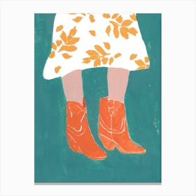 Texas Boots Canvas Print