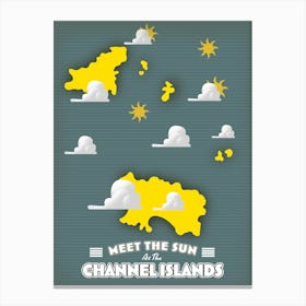 Meet The Sun at the Channel Islands Canvas Print