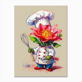 Chef In Hat Canvas Print