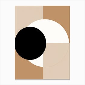 Bauhaus Harmonia: Beige, Boho Canvas Print