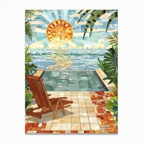 Mosaic Tile Art Canvas Print