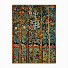 William Morris Forest Of Trees Canvas Print