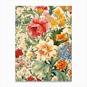 Floral Wallpaper 317 Canvas Print