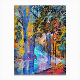 Knife Painting Nature Canvas Print