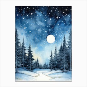 Snowy Forest Canvas Print