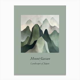 Landscapes Of Japan Mount Gassan 2 Canvas Print