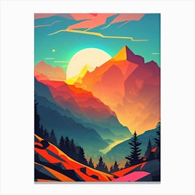 Landscape Painting 3 Canvas Print