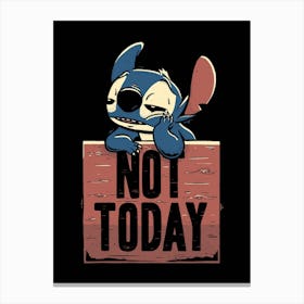 Not Today Stitch Canvas Print