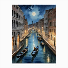 Venice At Night A Daydream in Venice
Poetic and Romantic Canvas Print