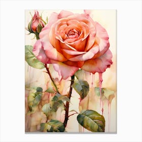 Rose Painting Canvas Print