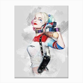 Margot Robbie Harley Quinn Canvas Print