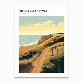 The Cleveland Way England 1 Hiking Trail Landscape Poster Canvas Print