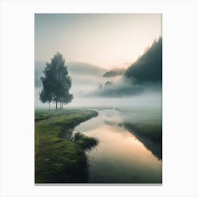 Misty Morning 3 Canvas Print