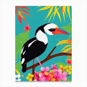 Stork Tropical bird Canvas Print