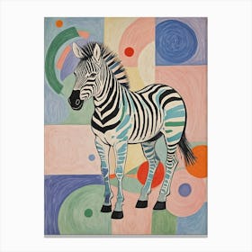 Party Zebra no1 1 Canvas Print