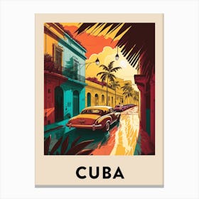 Cuba Vintage Travel Poster Canvas Print