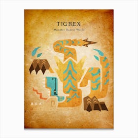 Tigrex Vintage Canvas Print