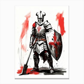 Knight In Armor 1 Canvas Print