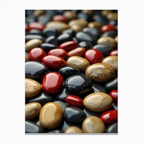 Pebbles Background Canvas Print