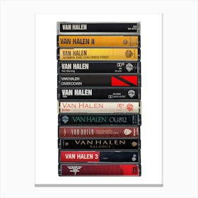 Van Halen - Albums - Cassette Print Canvas Print