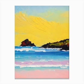 Orient Bay Beach, St Martin Bright Abstract Canvas Print