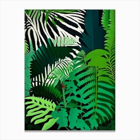 Tasmanian Tree Fern Vibrant Canvas Print