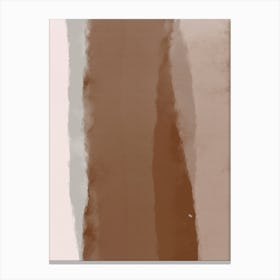 Abstract Mocha Linearity Canvas Print