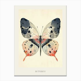 Colourful Insect Illustration Butterfly 32 Poster Canvas Print