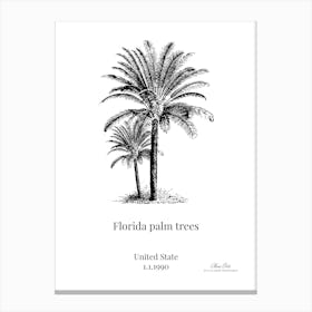 Florida Palm Trees 9 Canvas Print