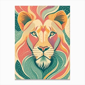 Lion,; Animal Wildlife; The Beauty Of The Wild Animals 18729 Canvas Print