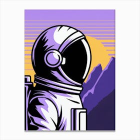 Astronaut In Space Canvas Print