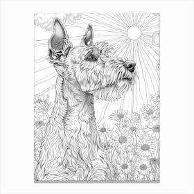 Sunny Airedale Terrier 1 Canvas Print