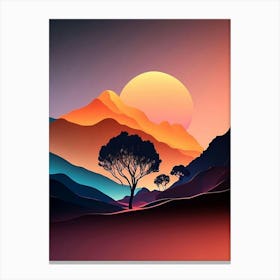 Abstract Landscape Painting Canvas Print