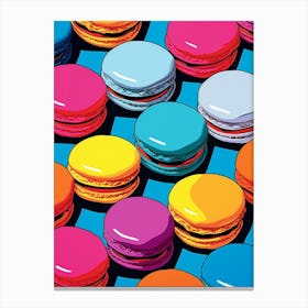 Pop Art Macaron Pattern 2 Canvas Print