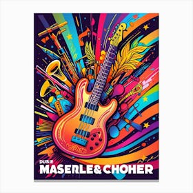 Blue Maselle & Choeur Canvas Print