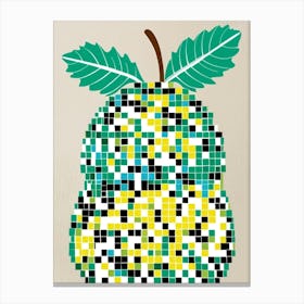 Mosaic Pear Canvas Print