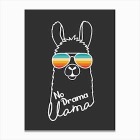 No Drama Llama Canvas Print