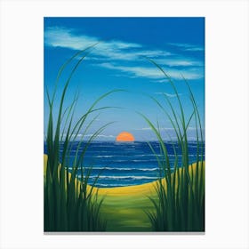 Sunset At The Beach 19 Canvas Print