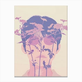 Flowers In My Head Canvas Print