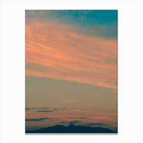 Orange Sunset Canvas Print