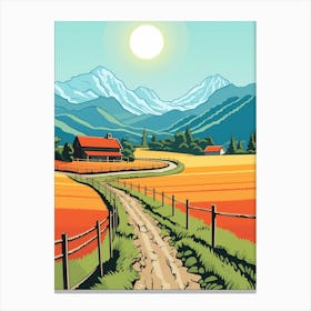 Country Landscape Canvas Print