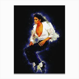 Spirit Of Michael Jackson Black Or White Canvas Print