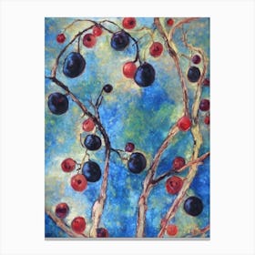 Black Currant Classic Fruit Canvas Print