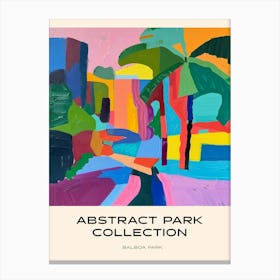 Abstract Park Collection Poster Balboa Park San Diego 1 Canvas Print