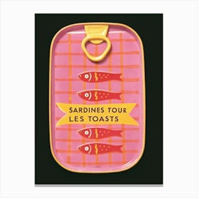 Sardines Tour Les Toasts Canvas Print