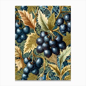 William Morris Blackberry Canvas Print