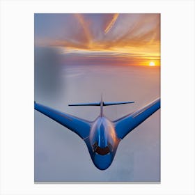 Hypersonic Prototype At Sunset - Reimagined Canvas Print