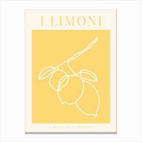 I Limoni - Yellow Canvas Print